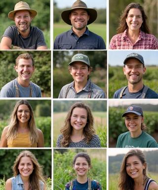 Collage of Greenfield Farm customers sharing their stories